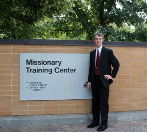 Just before entering the Missionary Training Center in Provo, Utah